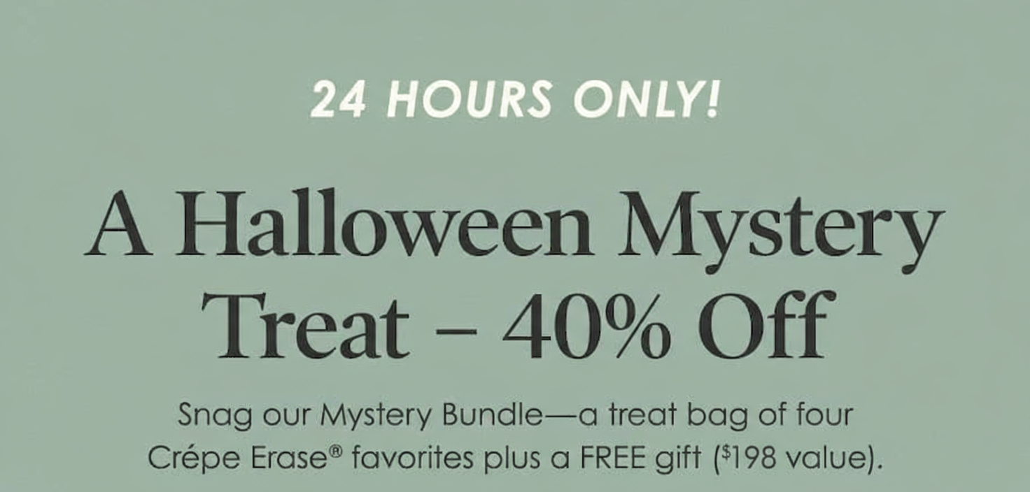 an image of a halloween mystery treat 40 % off