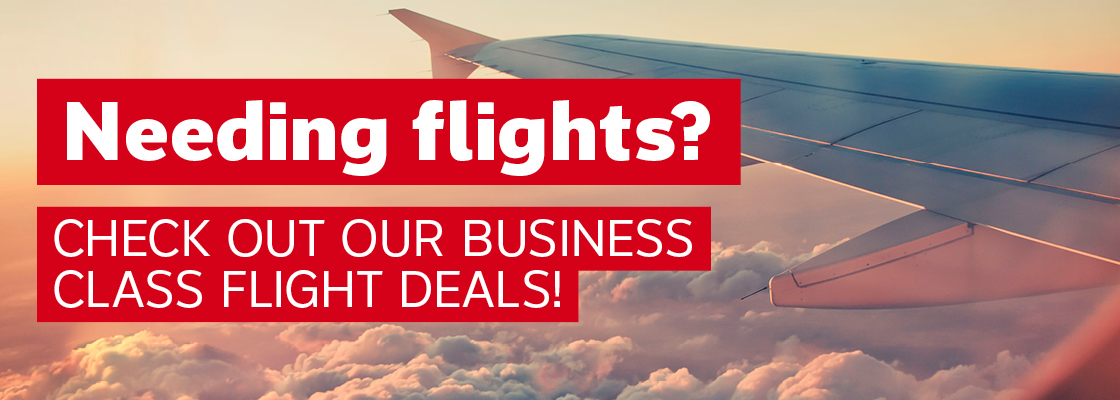 Check out our business class flight deals!