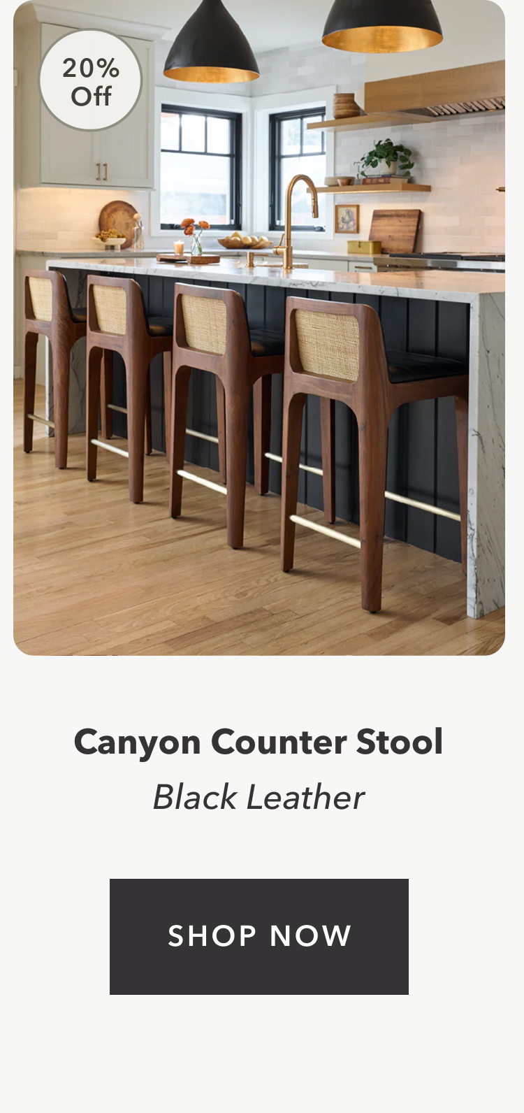 20% Off Canyon Counter Stool