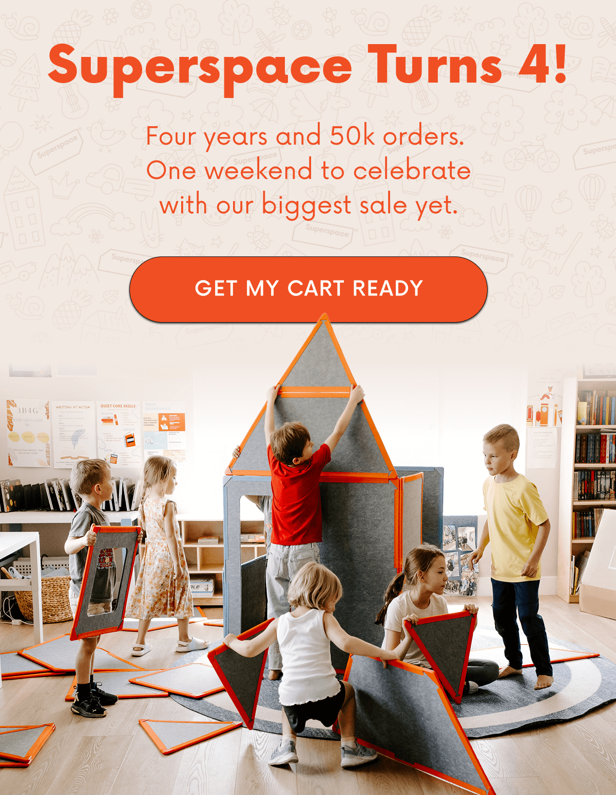 Superspace Turns 4! Four years and 50k orders.  One weekend to celebrate with our biggest sale yet. Click here to get your cart ready