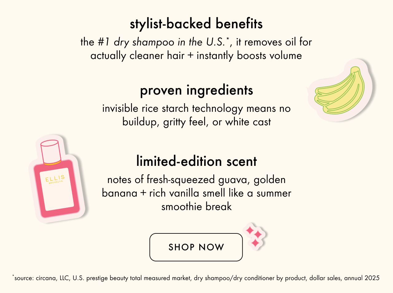 amika x ellis brooklyn perk up guava granita dry shampoo product details