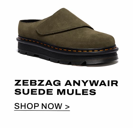 Zebzag Anywair Suede Mules in Olive