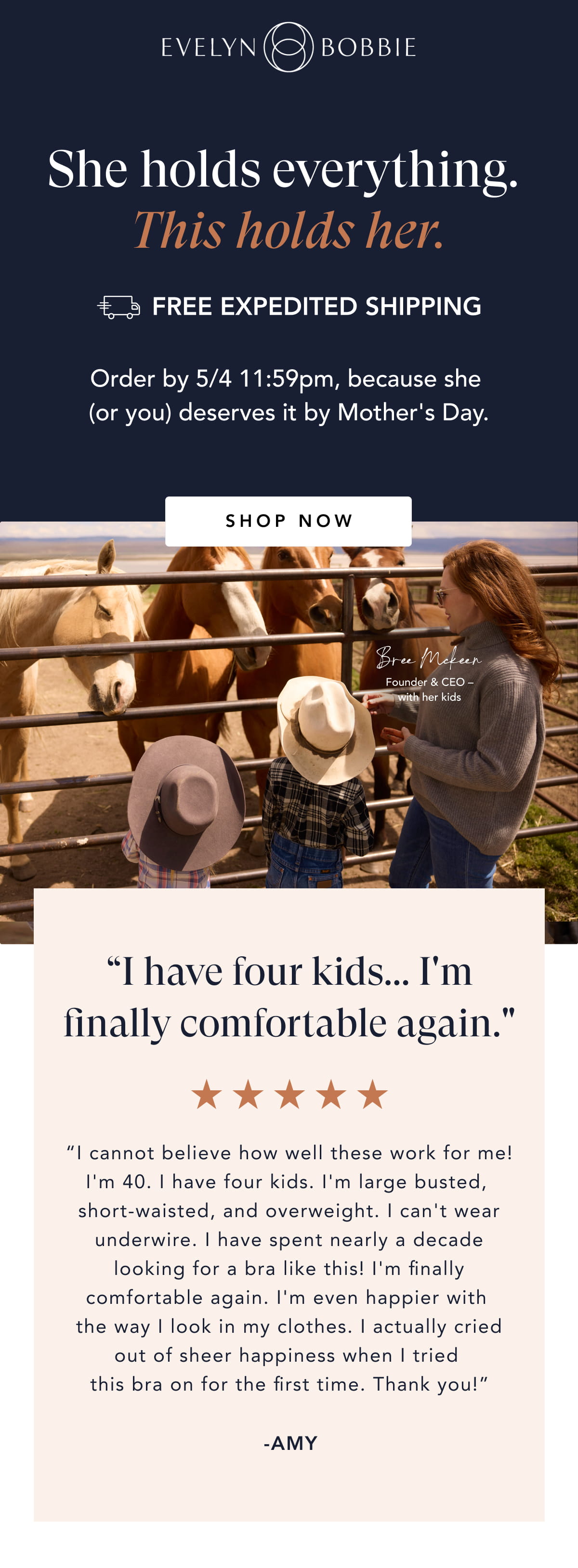 Free Expedited Shipping. Order by 5/4 11:59pm because she (or you) deserves it by Mother's Day. Shop Now.