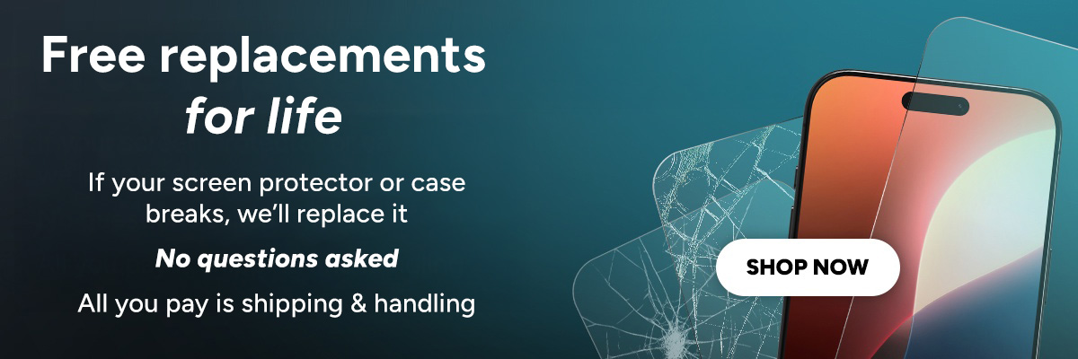Free replacements for life - shop now