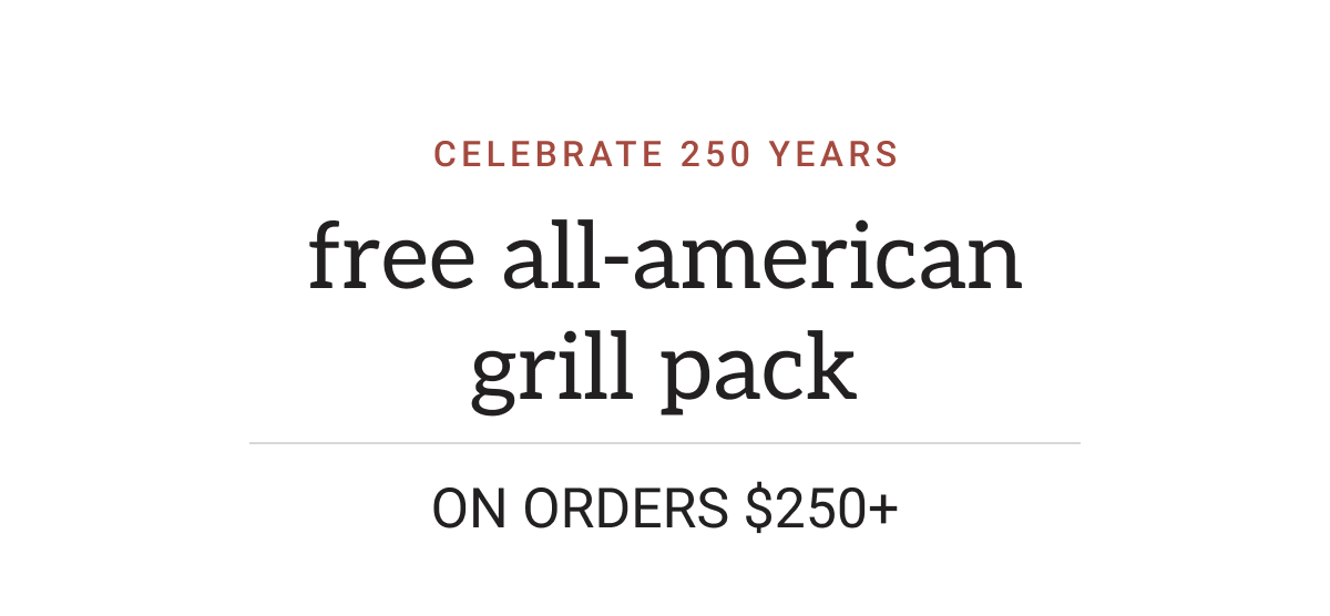 Choose steak or burger pack