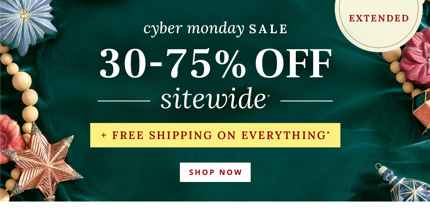 30-75% Off sitewide + Free Shipping on Everything*