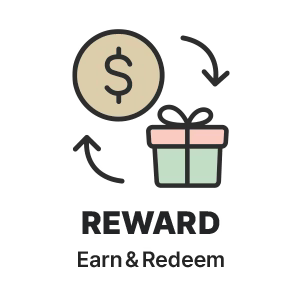 Reward earn and redeem