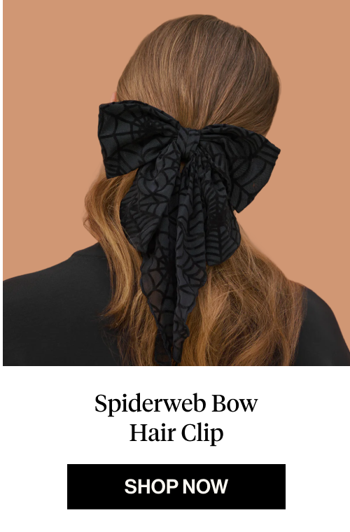 Spiderweb Bow Hair Clip