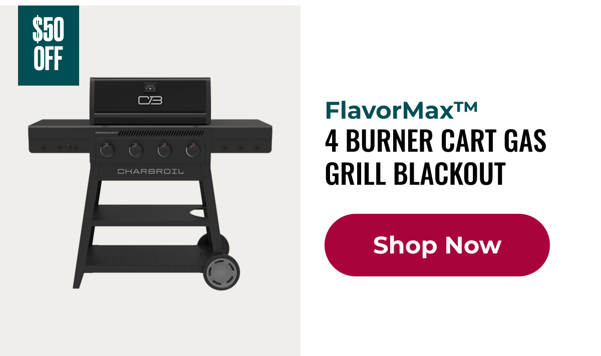 Flavormax™  4 Burner Cart Gas Grill Blackout
