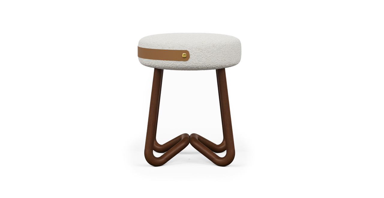 Image of Trinity Scandi Upholstered Stool