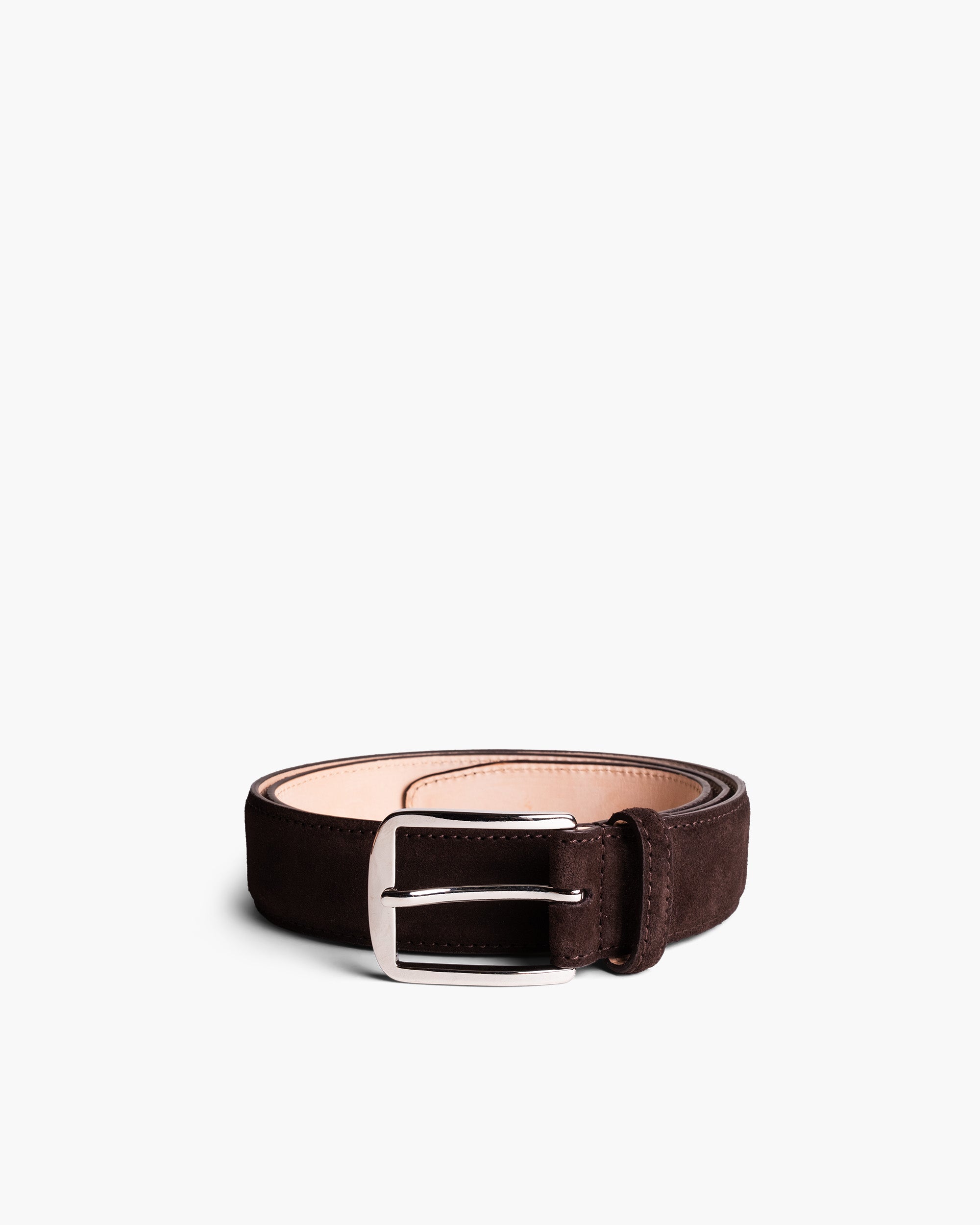 Image of Belt – Dark Brown Suede