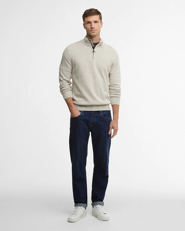 Cotton Quarter-Zip Jumper