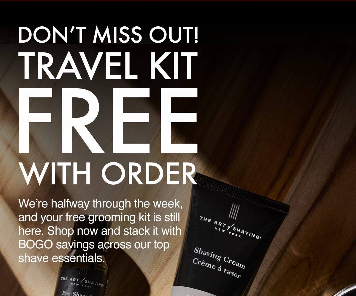 Alt Text: BOGO 20% Off Shaving Creams