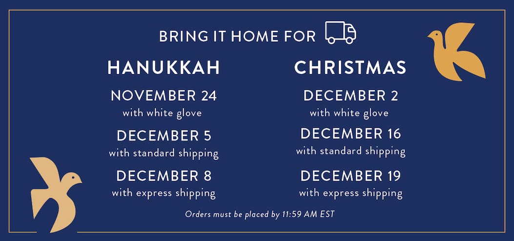 Bring it home for the Holidays