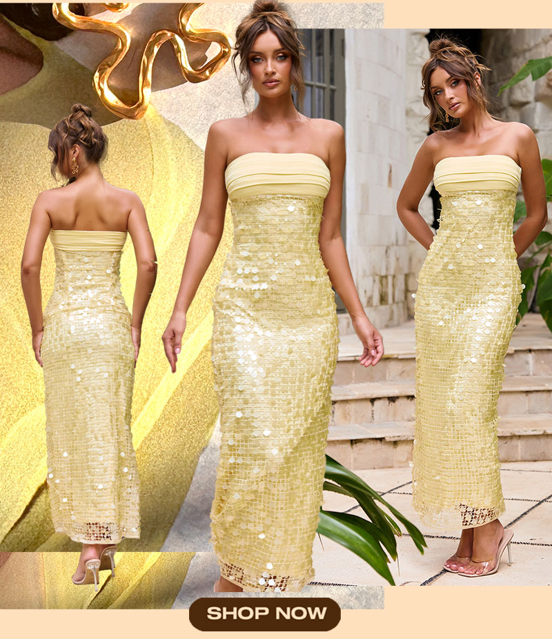 Soleil Mirage Sequin Maxi Dress