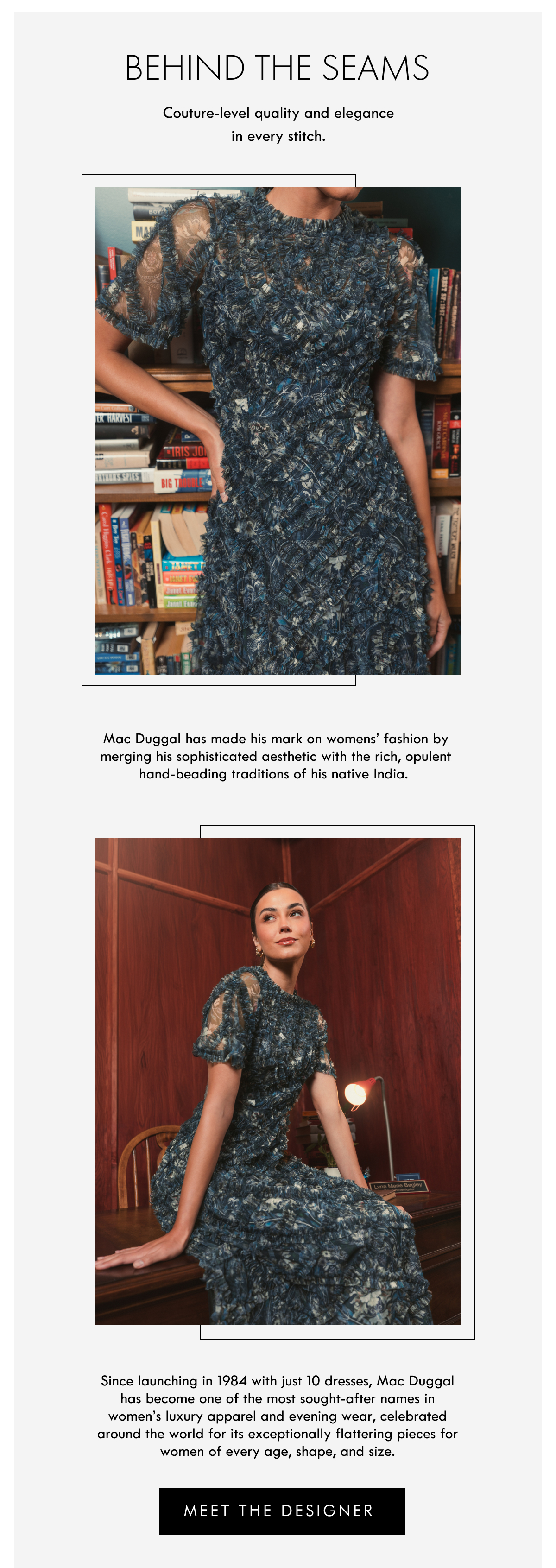 Behind the seams | meet the designer