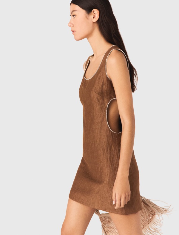 Short linen dress