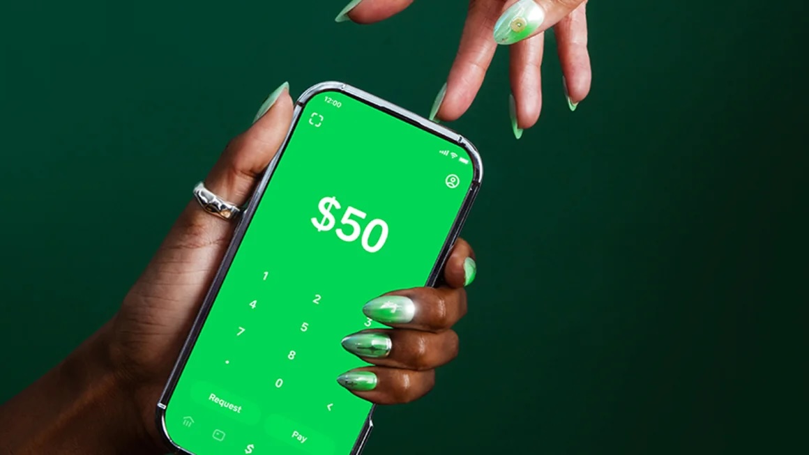 cash app on mobile displaying $50