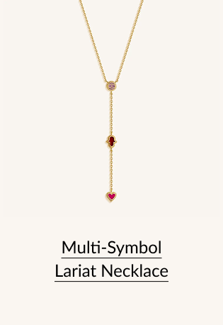 Multi-Symbol Lariat Necklace