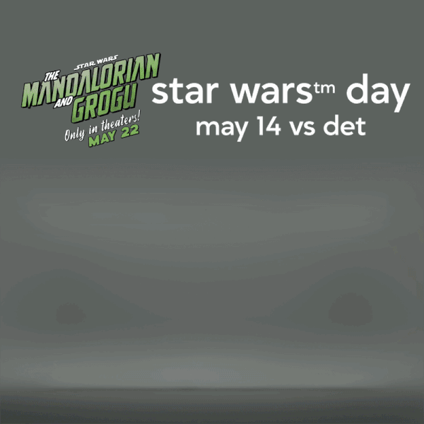 Star Wars The Mandalorian and Grogu only in theaters May 22 Star Wars Day™ May 14 vs Detroit 