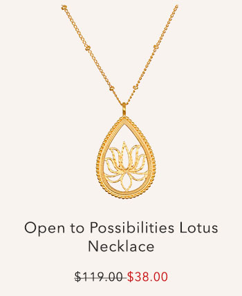 Open to Possibilities Lotus Necklace