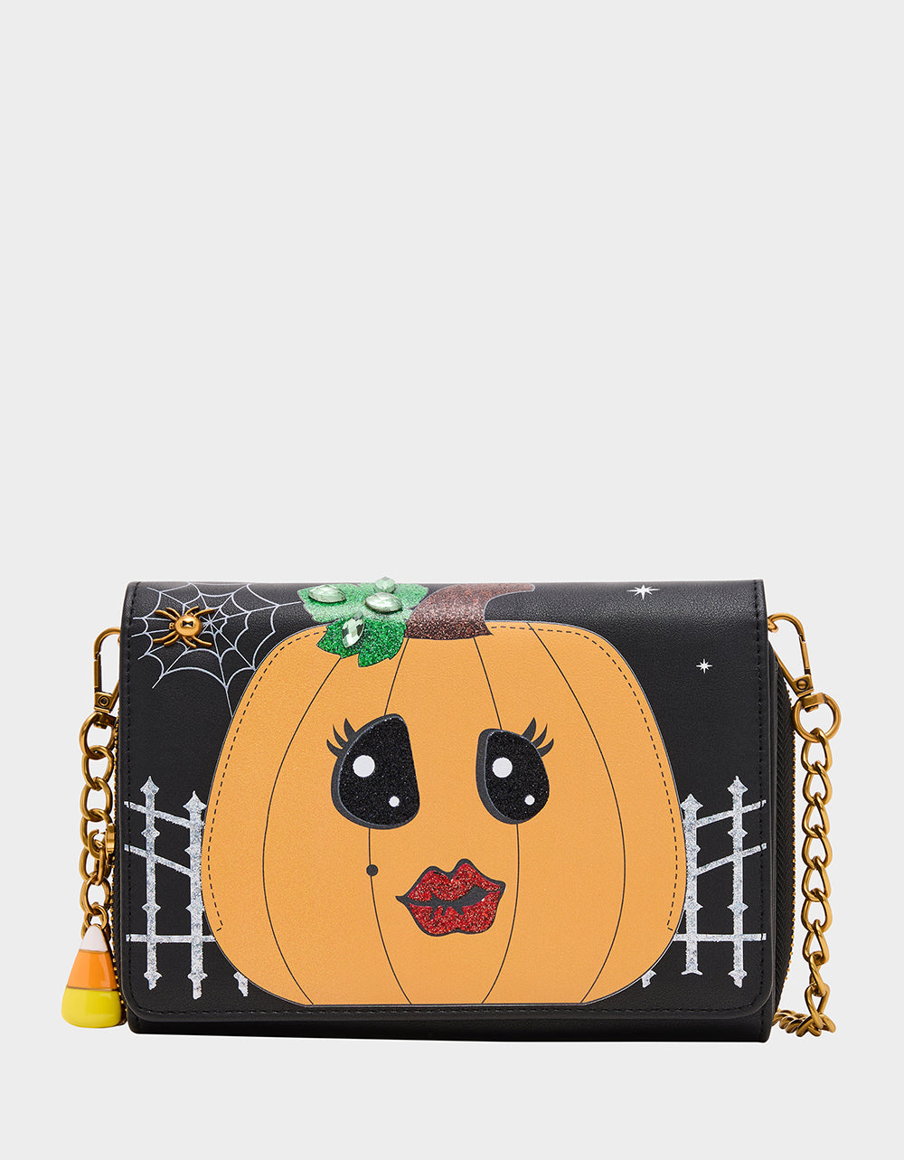 Image of GOURDGOUS WALLET ON CHAIN BLACK MULTI