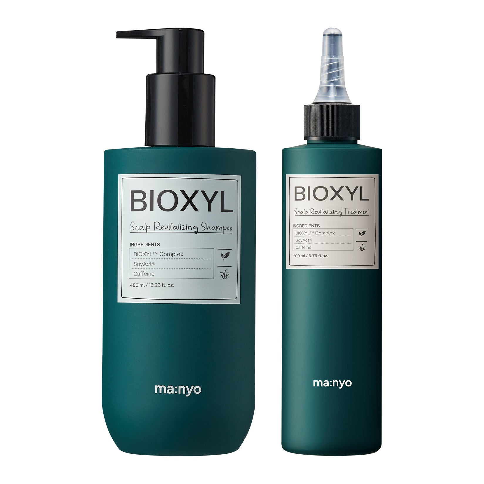 ma:nyo BIOXYL Scalp Revitalizing Shampoo 16.23 fl oz and Treatment 6.76 fl oz
