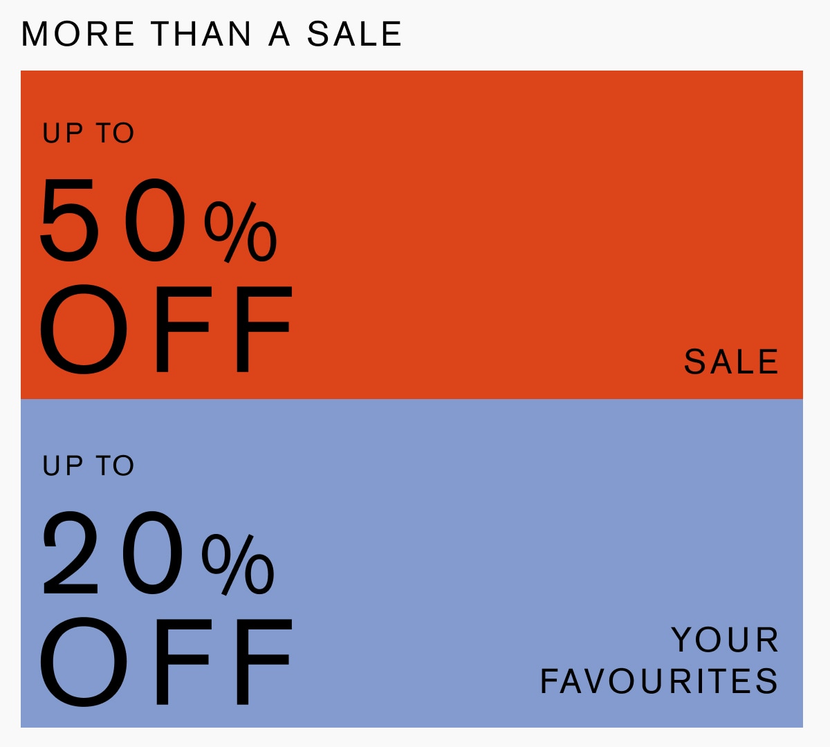 THE LIBERTY SALE: UP TO 50% OFF & UP TO 20% OFF YOUR FAVOURITES