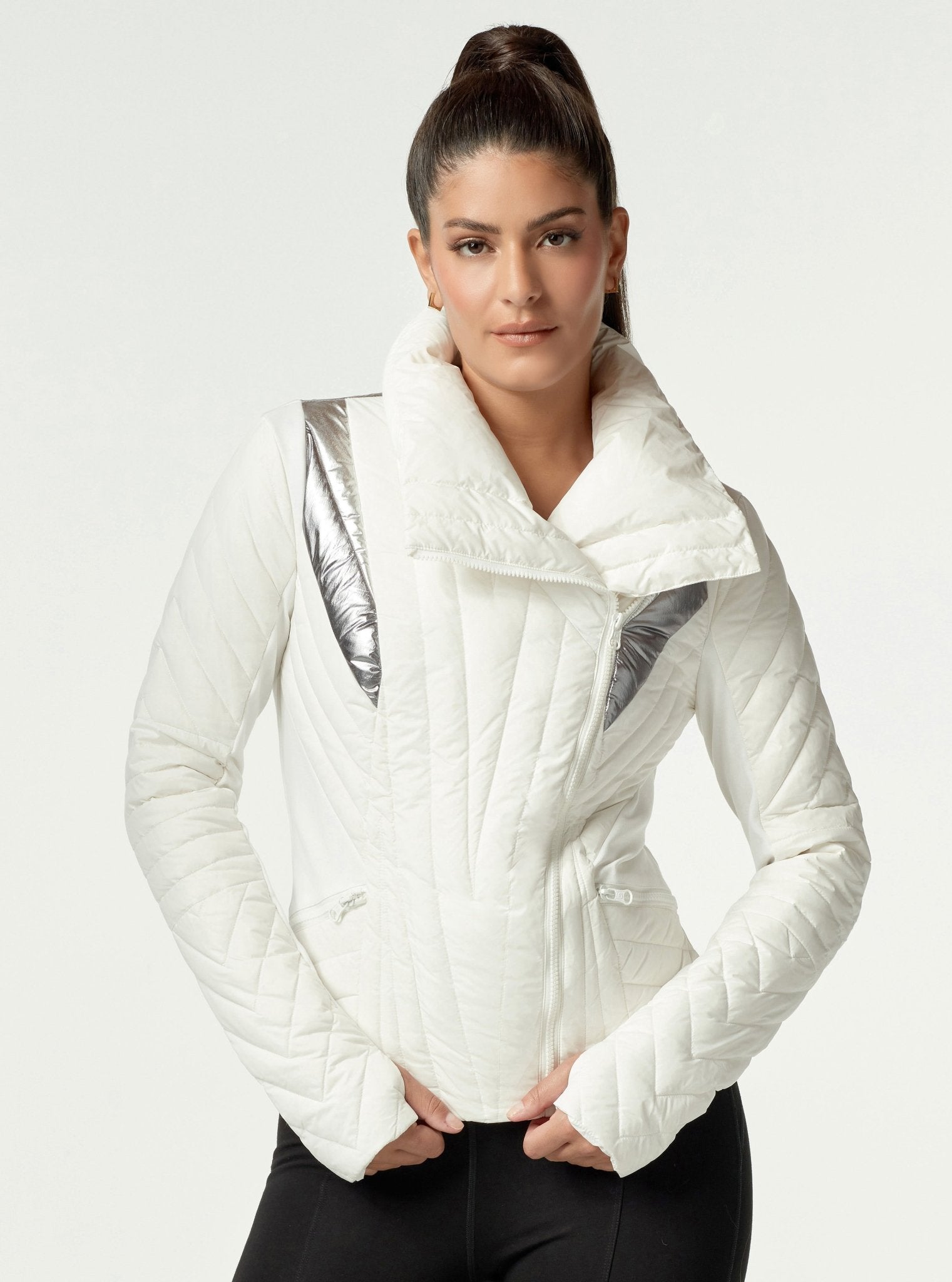 Image of METALLIC MOTION PANEL PUFFER - Down Filled - FINAL SALE