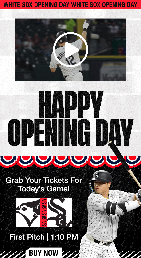 Happy Opening Day! Grab Your Tickets for Today's Game! First Pitch 1:10 PM - Buy Now