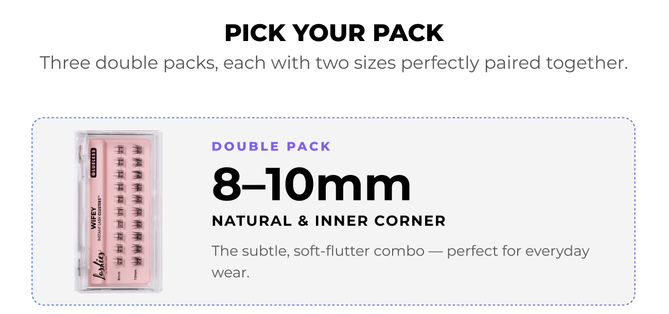 Choose your Wifey Cluster Double Pack: 8–10mm natural