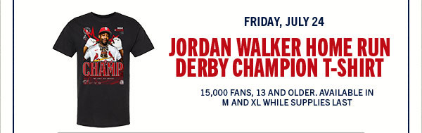 Jordan Walker Home Run Derby Champion T-Shirt