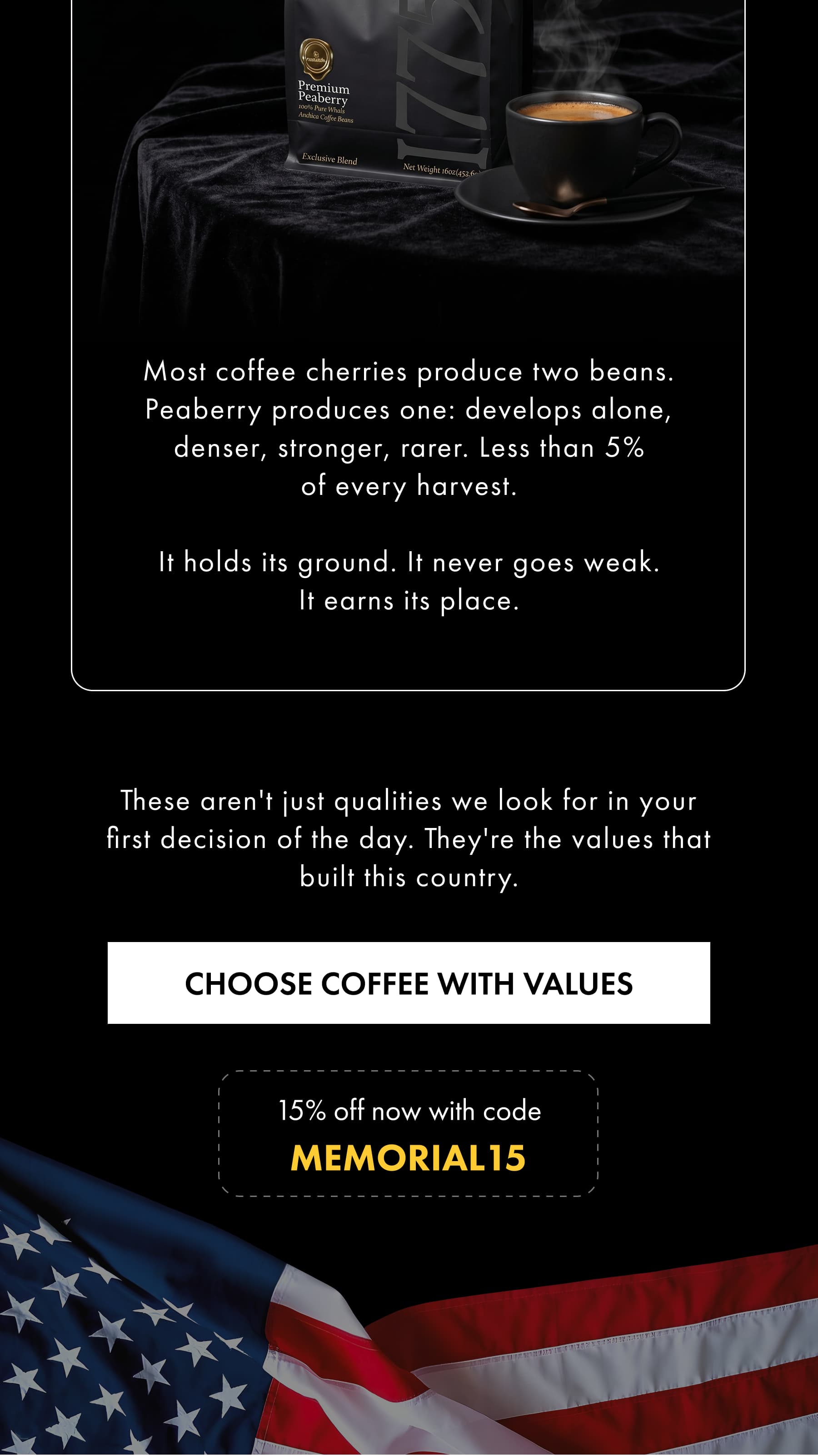 CHOOSE COFFEE WITH VALUES