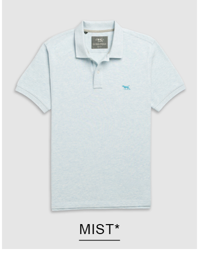 Shop The Gunn Sports Fit Polo, Mist online and instore at Rodd & Gunn