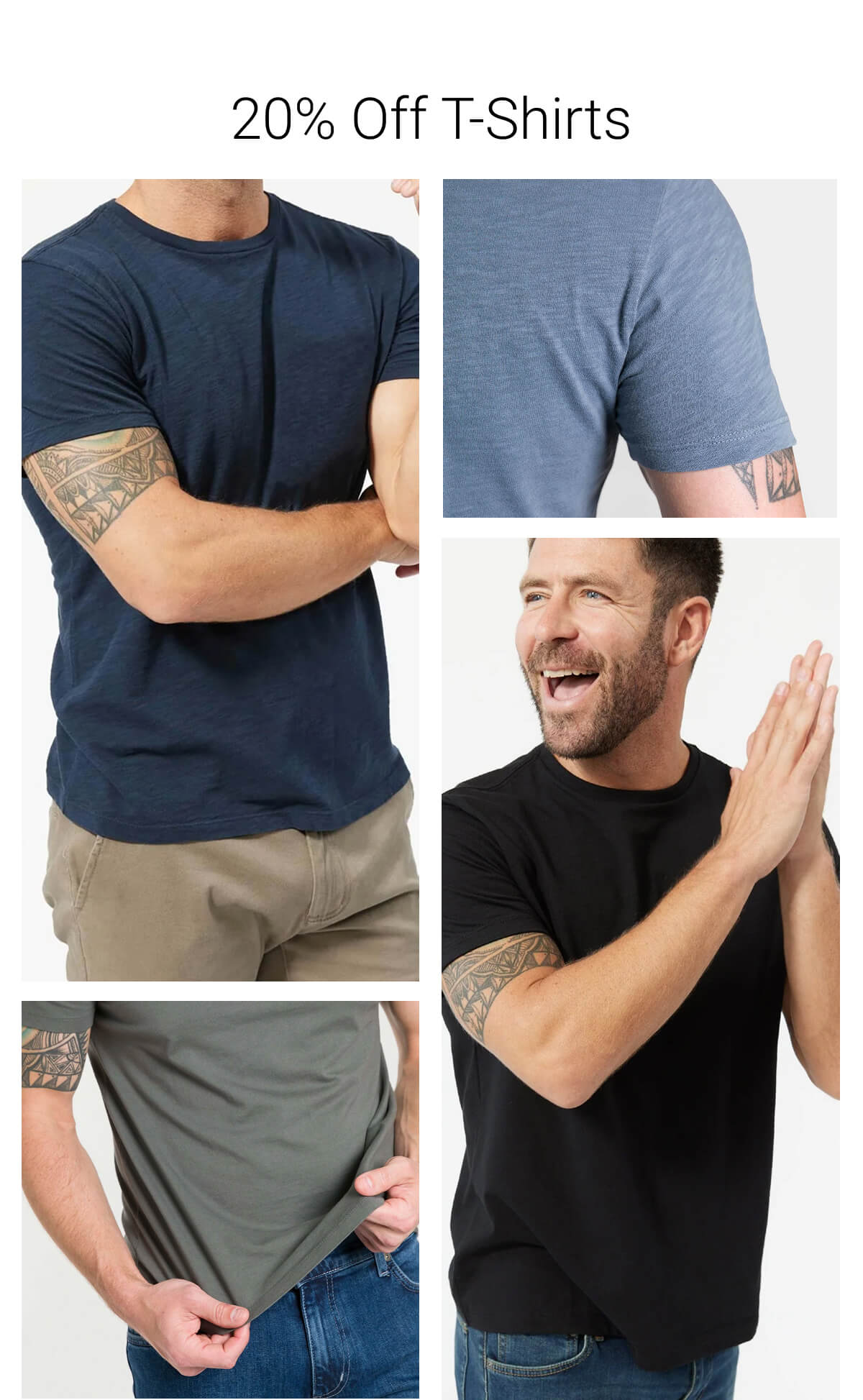 20% Off T-Shirts