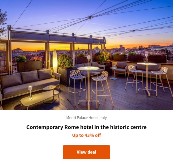 Contemporary Rome hotel in the historic centre