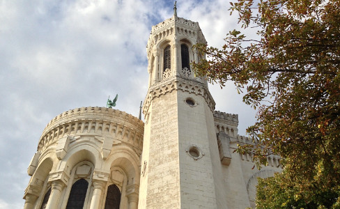 Fourviere Basilica Tower Tree Lyon