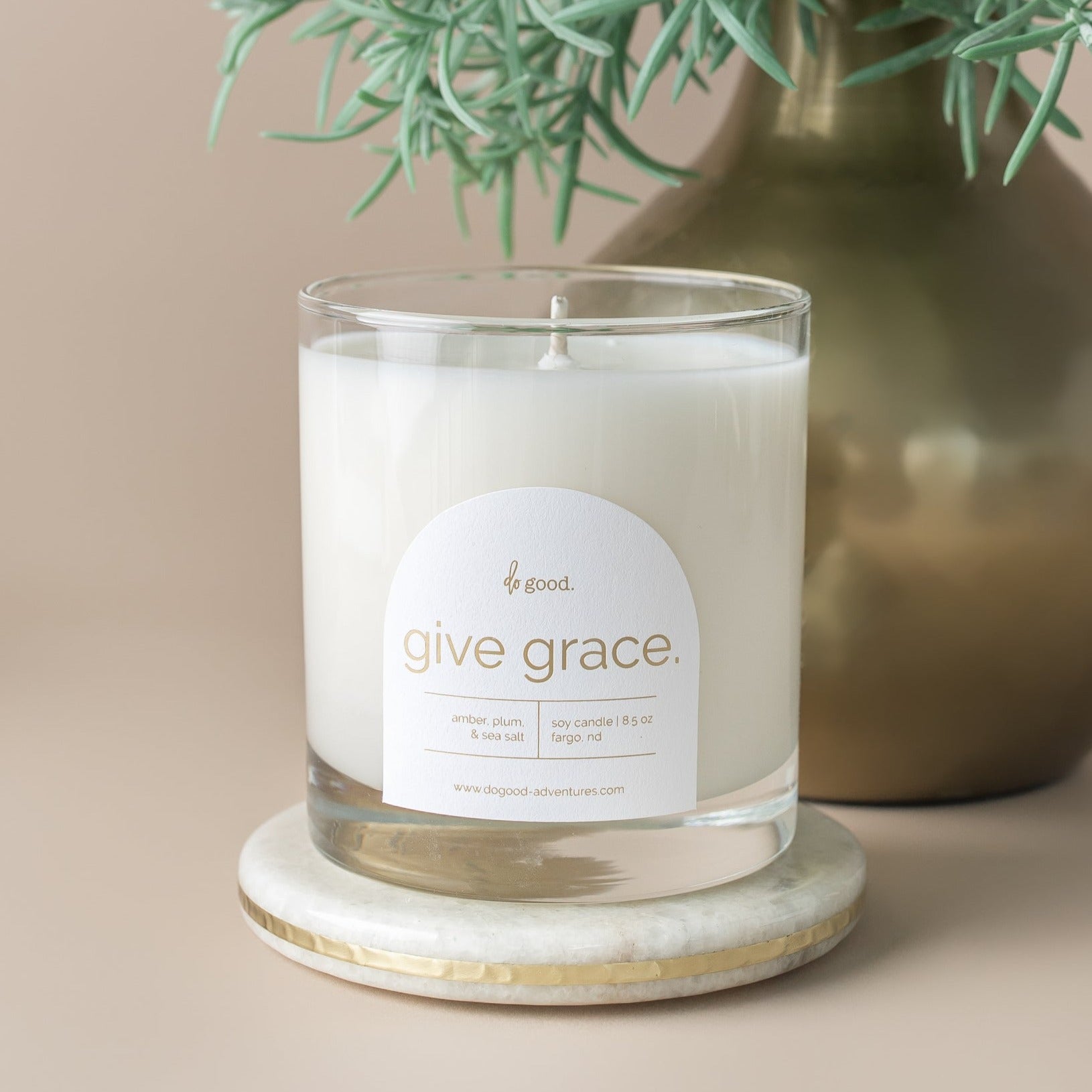 Image of Give Grace. | Sweet & Spicy Scented Soy Candle | Do Good Collection