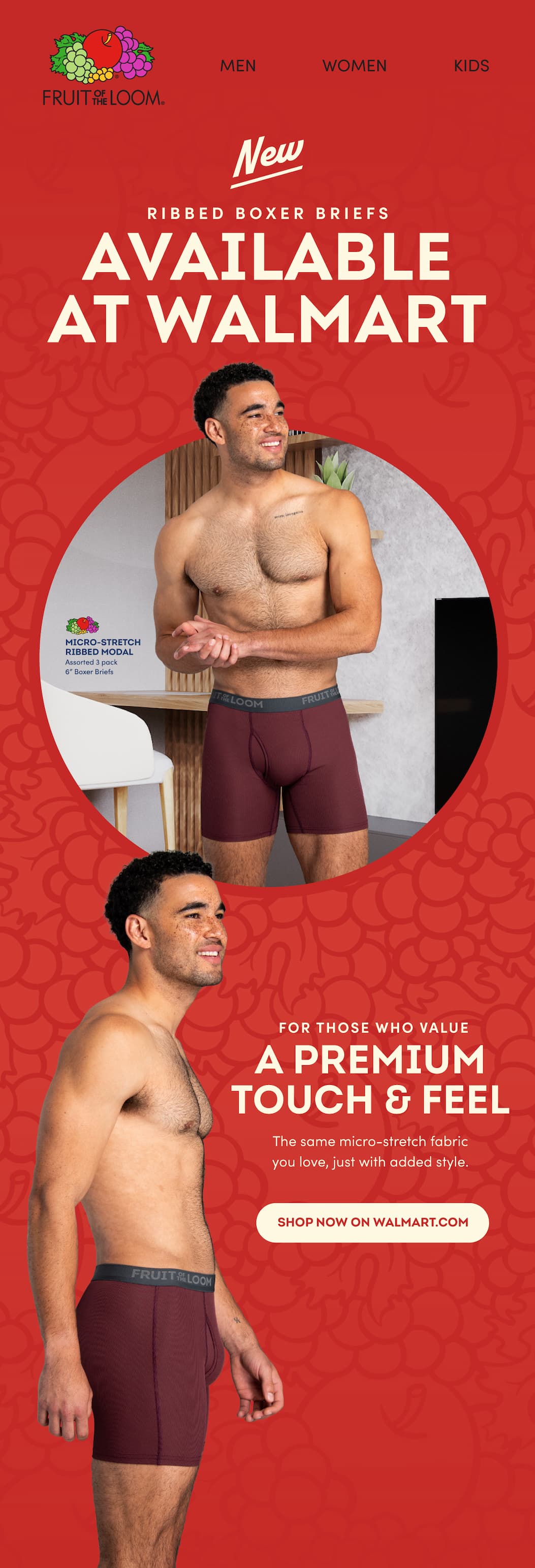 mens ribbed micro stretch at walmart