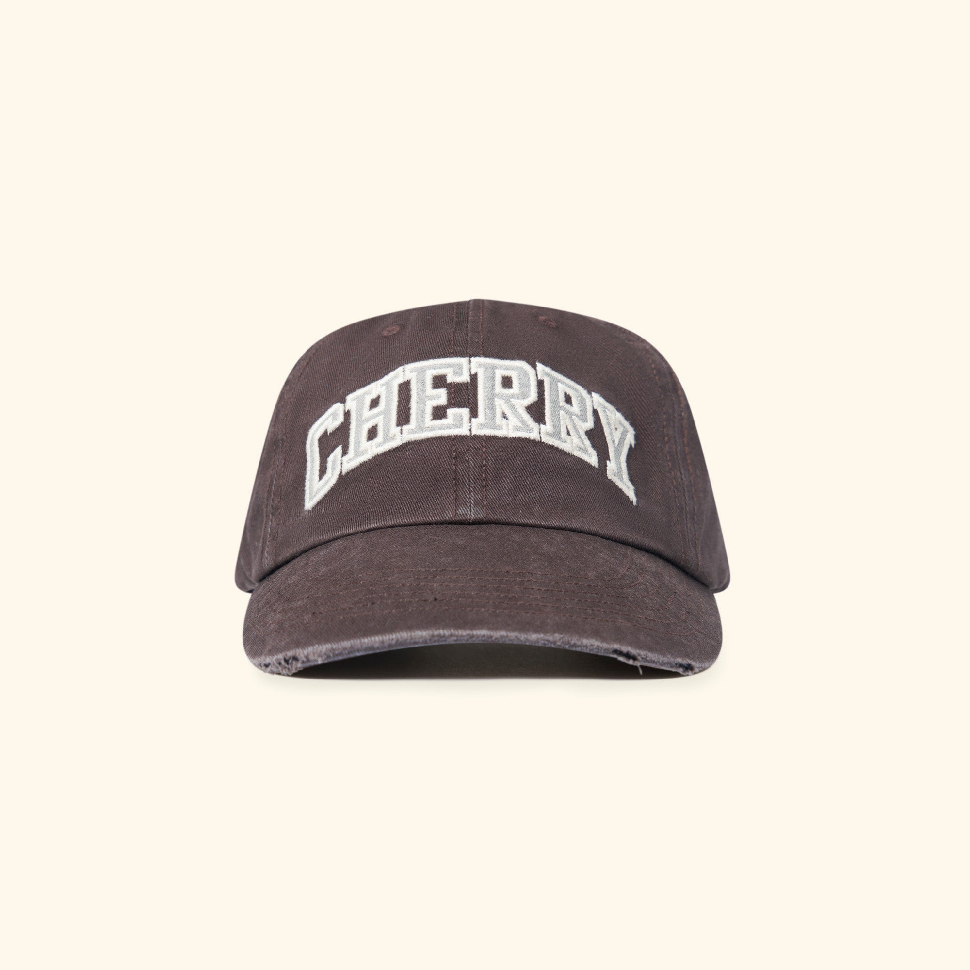 Image of Applique 6 Panel Hat (Chocolate)