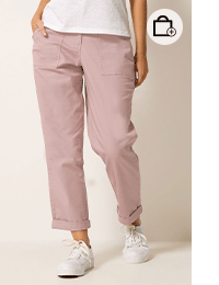 M&Co Pink Twill Carpenter Trousers