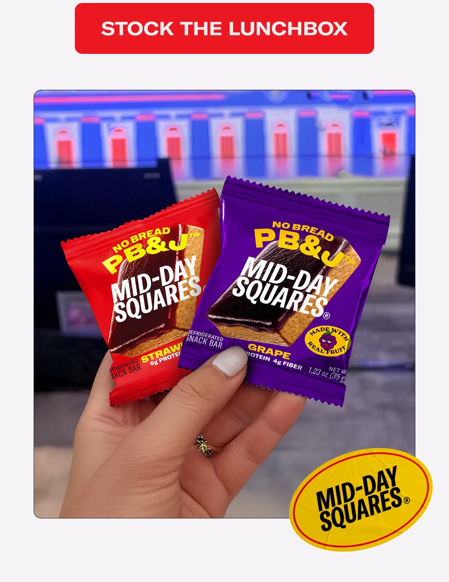 Pack the PB&J first! Lunchbox season here's