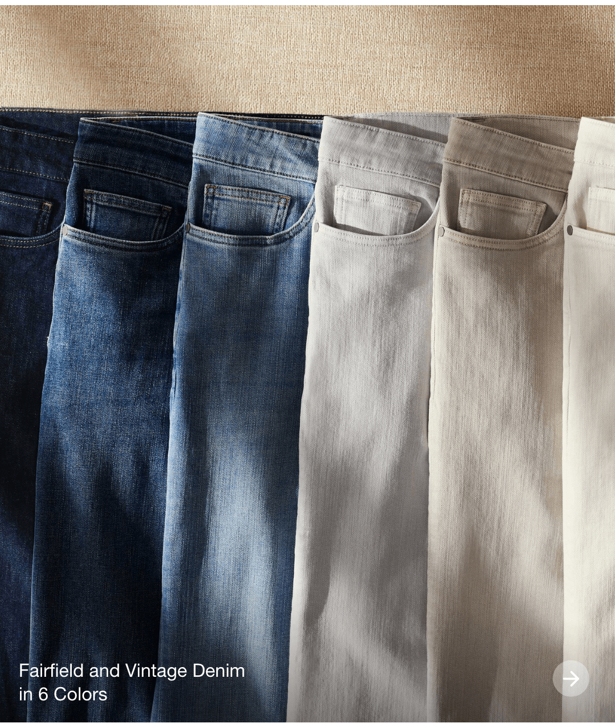 Fairfield and Vintage Denim in 6 Colors