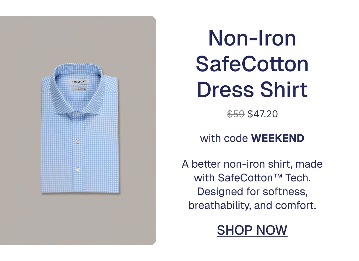 Non-Iron SafeCotton Dress Shirt
