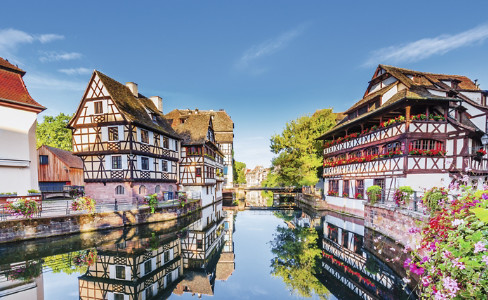 Half Timbered Houses Canal Strasbourg