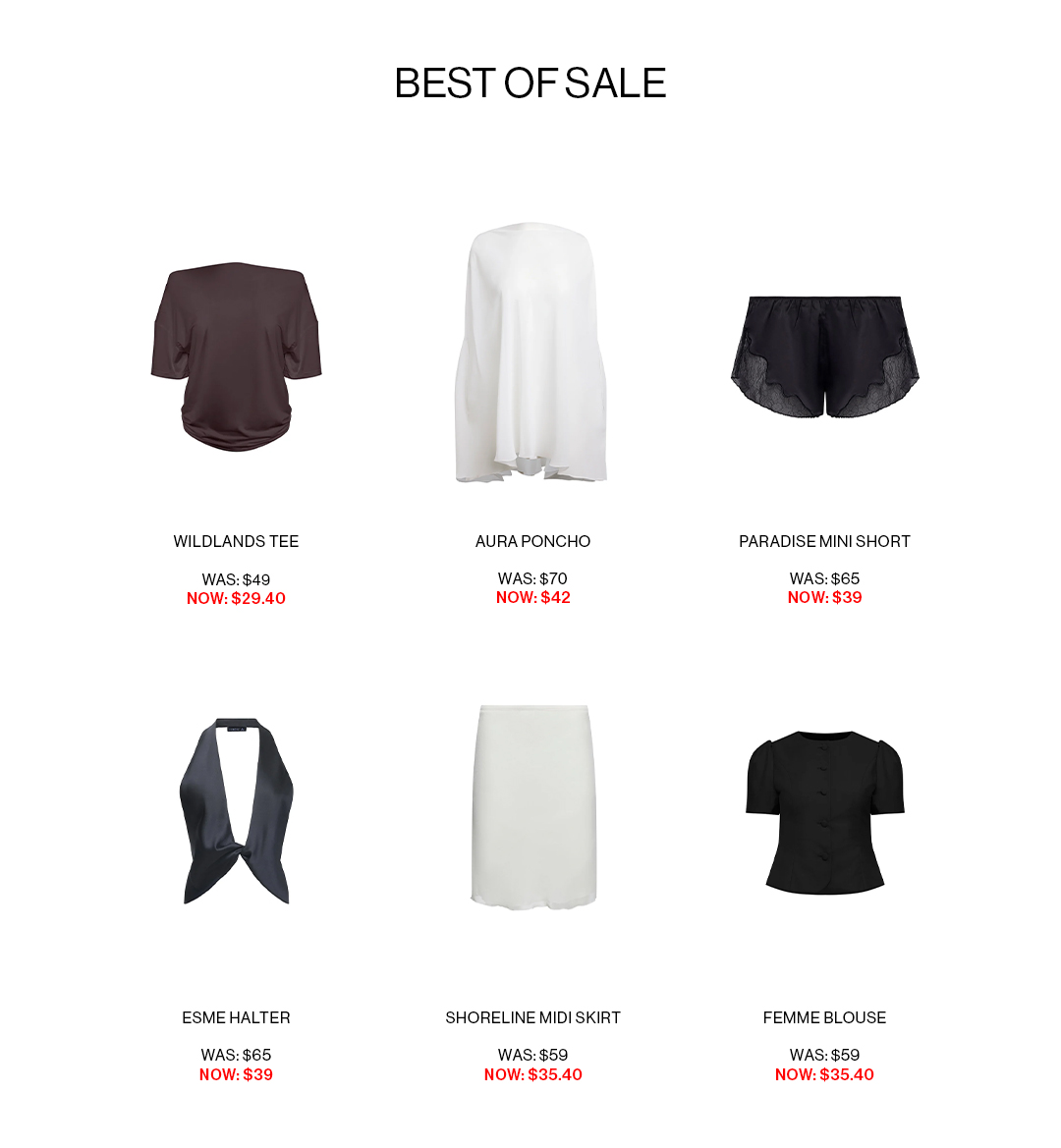 SHOP SALE