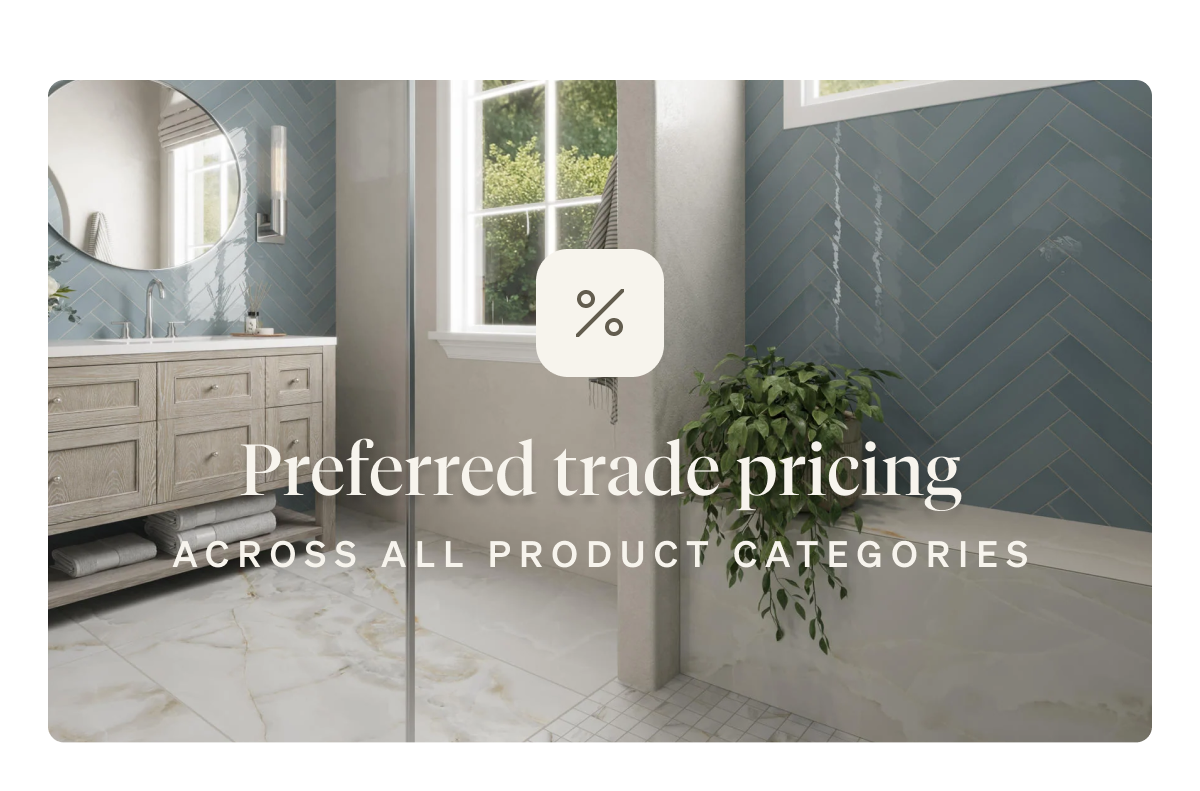 Preferred trade pricing across all product categories