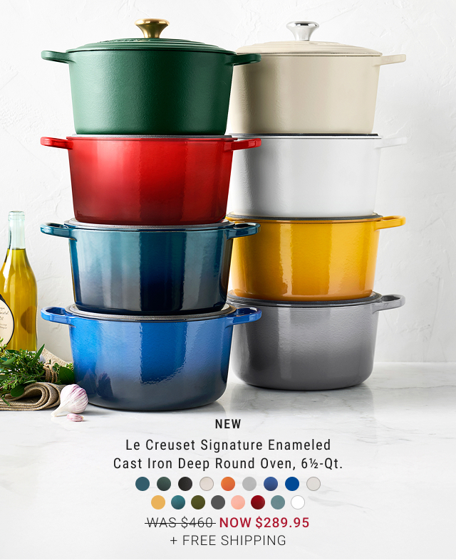 Le Creuset Signature Enameled Cast Iron Deep Round Oven, 6½-Qt. - WAS $460 - NOW $289.95 + Free Shipping