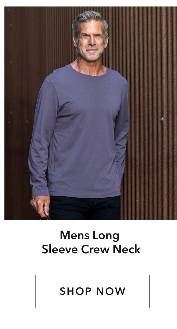 Mens Long Sleeve Crew Neck