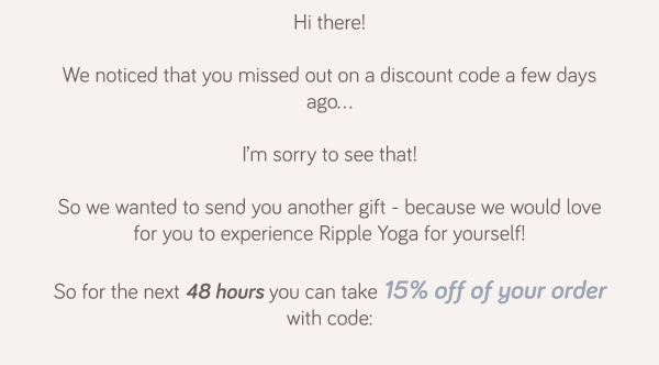 15% off discount